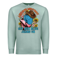 Seafoam lord have mercy baby got her blue jeans on Premium Sweatshirt - NancyCooperArtShop