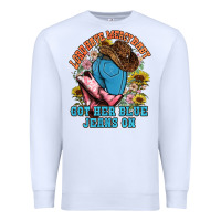 White lord have mercy baby got her blue jeans on Premium Sweatshirt - NancyCooperArtShop