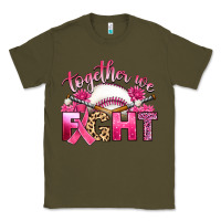 Army Green breast cancer together we fight with baseball Classic Tee - Artiststas