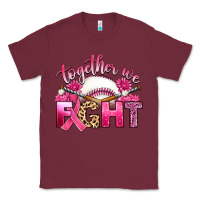 Burgundy breast cancer together we fight with baseball Classic Tee - Artiststas