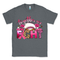 Charcoal Heather breast cancer together we fight with baseball Classic Tee - Artiststas