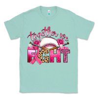 Seafoam breast cancer together we fight with baseball Classic Tee - Artiststas