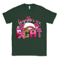 Sports Green breast cancer together we fight with baseball Classic Tee - Artiststas