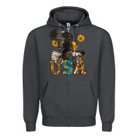 Smoke Western Usa Eagle Zipper Hoodie - LillyAllenDesigns
