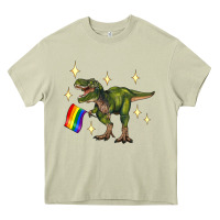 Mossy lgbtq+  t rex Heavy Core Tee - Artiststas