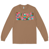 Toasted Coconut teacher floral pencil libbey glass Long Sleeve Tee - BundleAndBundleShop
