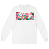 White teacher floral pencil libbey glass Long Sleeve Tee - BundleAndBundleShop
