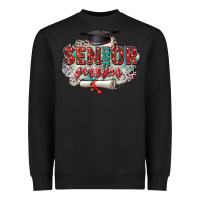 Black senior 2023 mom Heavyweight Sweatshirt - Zillion Design Studio