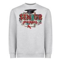 Heather Grey senior 2023 mom Heavyweight Sweatshirt - Zillion Design Studio