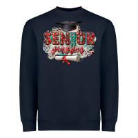 Navy senior 2023 mom Heavyweight Sweatshirt - Zillion Design Studio