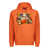 Carrot Fall Barn Owl Premium Hoodie - LillyAllenDesigns