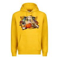 Lemon Fall Barn Owl Premium Hoodie - LillyAllenDesigns