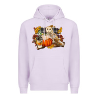 Lilac Fall Barn Owl Premium Hoodie - LillyAllenDesigns