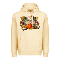 Pina Colada Fall Barn Owl Premium Hoodie - LillyAllenDesigns