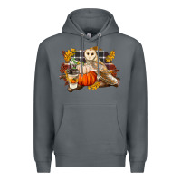 Rock Fall Barn Owl Premium Hoodie - LillyAllenDesigns