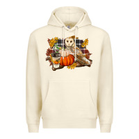 Sandshell Fall Barn Owl Premium Hoodie - LillyAllenDesigns