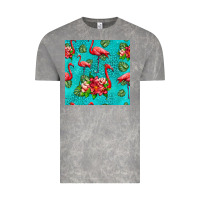 Cloud Rock flamingo seamless pattern Vintage Tee - HRA Design Shop
