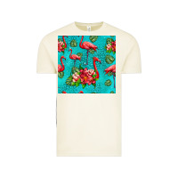Vintage Arctic flamingo seamless pattern Vintage Tee - HRA Design Shop
