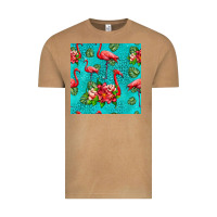 Vintage Camel flamingo seamless pattern Vintage Tee - HRA Design Shop