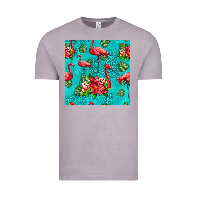 Flamingo Seamless Pattern Vintage Tee by HRA Design Shop | Teevron