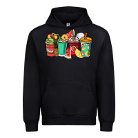Black Fruits coffee cups Urban Hoodie - NancyCooperArtShop