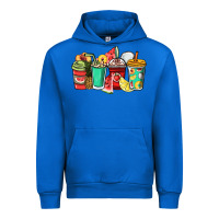 Cobalt Fruits coffee cups Urban Hoodie - NancyCooperArtShop