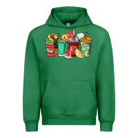 Emerald Fruits coffee cups Urban Hoodie - NancyCooperArtShop
