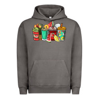 Pigment Tornado Fruits coffee cups Urban Hoodie - NancyCooperArtShop