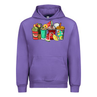 Tulip Fruits coffee cups Urban Hoodie - NancyCooperArtShop