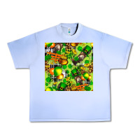 Grape Ice St. Patrick's Donkey With Shamrock Seamless Urban Heavy Tee - FaDigitalArtStudio