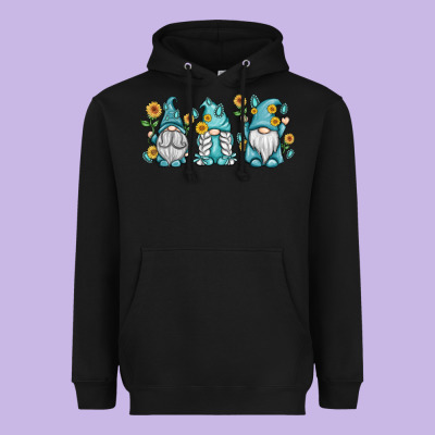 Sunflower Gnomes Heavyweight Hoodie Designed By Maliassmallbusiness