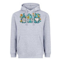 Heather Grey sunflower gnomes Heavyweight Hoodie - MaliasSmallBusiness