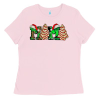 Bubblegum Pink mama with christmas tree cake ado Ladies Tee - AdoDesignShop