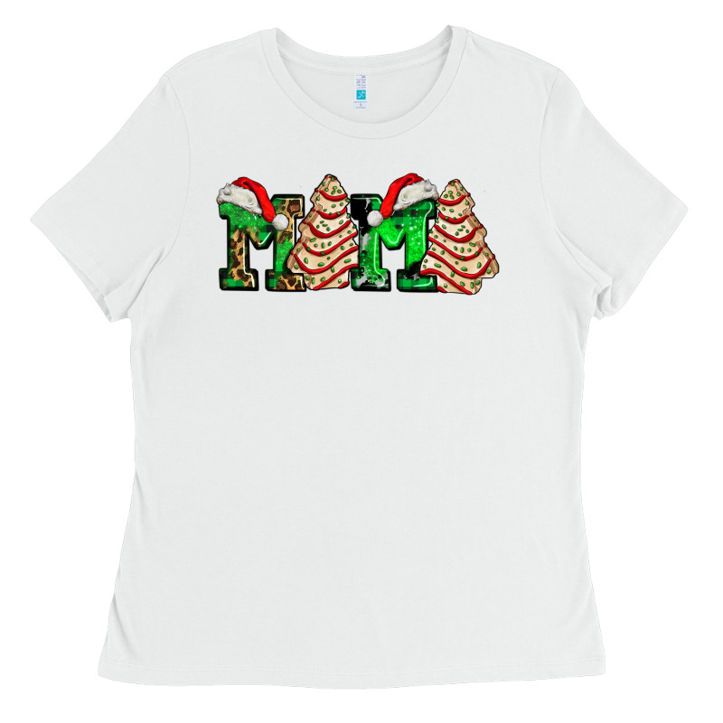 Mama With Christmas Tree Cake Ado Ladies Tee by AdoDesignShop | Teevron