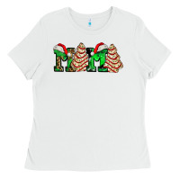 White mama with christmas tree cake ado Ladies Tee - AdoDesignShop