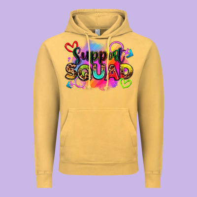 Support Squad Vintage Hoodie Designed By Zillion Design Studio
