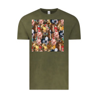 Vintage Olive western farm animals seamless pattern Vintage Tee - HRA Design Shop