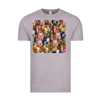 Vintage Zinc western farm animals seamless pattern Vintage Tee - HRA Design Shop