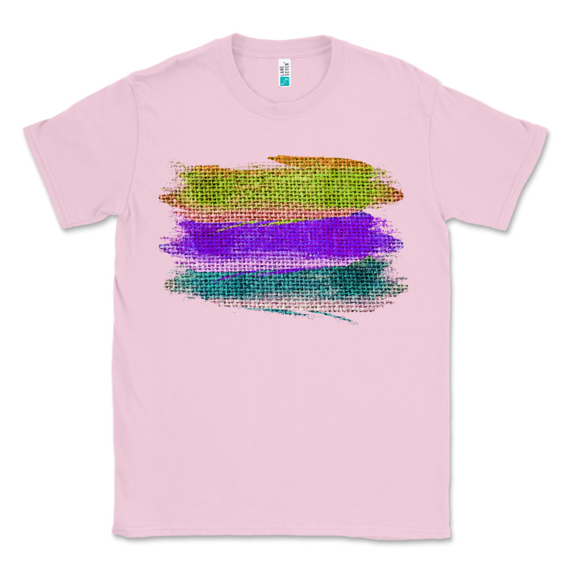 Green Purple Cyan Colored Triple Brush Strokes Classic Tee by Bettercallsaul | Teevron