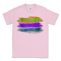 Bubblegum Pink Green Purple Cyan Colored Triple Brush Strokes Classic Tee - Bettercallsaul