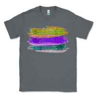 Charcoal Heather Green Purple Cyan Colored Triple Brush Strokes Classic Tee - Bettercallsaul