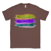 Chestnut Green Purple Cyan Colored Triple Brush Strokes Classic Tee - Bettercallsaul