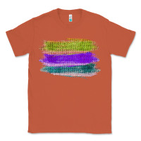 Copper Green Purple Cyan Colored Triple Brush Strokes Classic Tee - Bettercallsaul