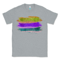 Heather Grey Green Purple Cyan Colored Triple Brush Strokes Classic Tee - Bettercallsaul