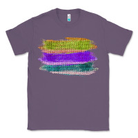 Lavender Green Purple Cyan Colored Triple Brush Strokes Classic Tee - Bettercallsaul