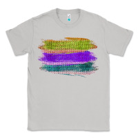 Moon Dust Green Purple Cyan Colored Triple Brush Strokes Classic Tee - Bettercallsaul