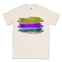 Natural Green Purple Cyan Colored Triple Brush Strokes Classic Tee - Bettercallsaul