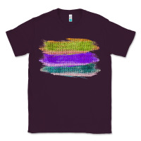 Plum Green Purple Cyan Colored Triple Brush Strokes Classic Tee - Bettercallsaul