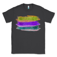 Smoke Green Purple Cyan Colored Triple Brush Strokes Classic Tee - Bettercallsaul