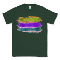 Sports Green Green Purple Cyan Colored Triple Brush Strokes Classic Tee - Bettercallsaul